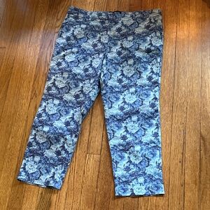 Wildfang Women's Blue Floral Trousers